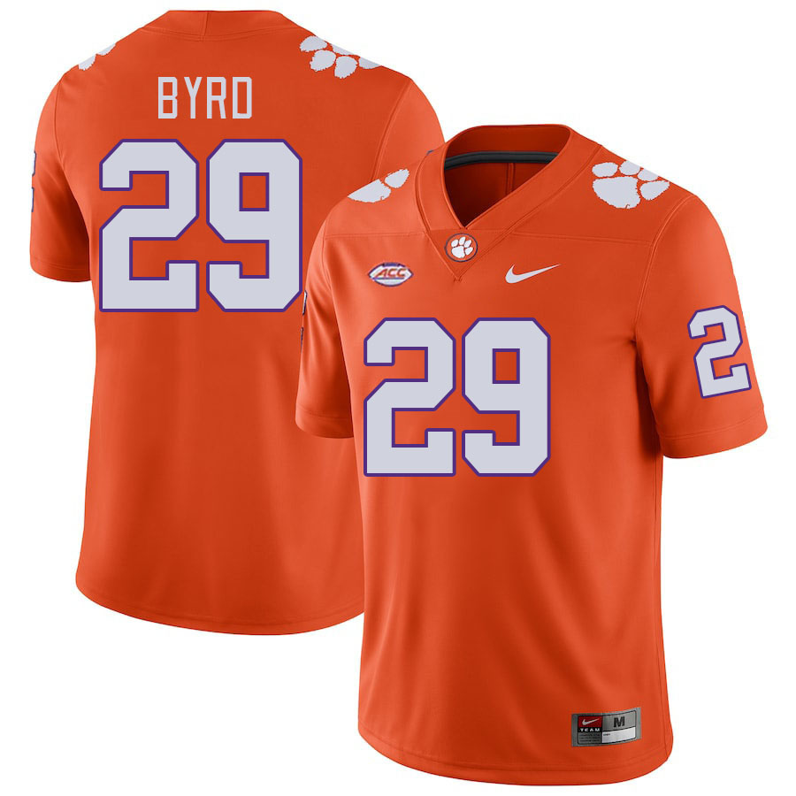 Men #29 Chase Byrd Clemson Tigers College Football Jerseys Stitched-Orange